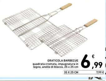 Spazio Conad GRATICOLA BARBECUE 25 x 25 cm offerta