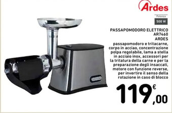 Spazio Conad PASSAPOMODORO ELETTRICO AR7460 ARDES offerta