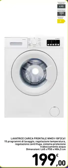 Spazio Conad LAVATRICE CARICA FRONTALE WMEV-10F2C61 L60 x P50 x H84,5 cm offerta