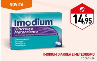 Spazio Conad IMODIUM DIARREA E METEORISMO 12 capsule offerta