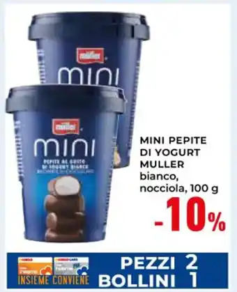 MINI PEPITE DI YOGURT MULLER bianco, nocciola, 100 g