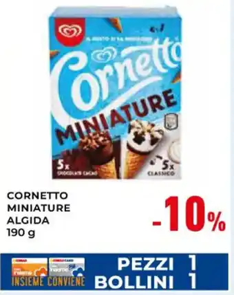 Spazio Conad CORNETTO MINIATURE Algida 190 g offerta