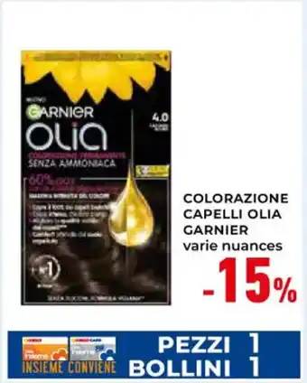 Spazio Conad COLORAZIONE CAPELLI OLIA GARNIER varie nuances offerta