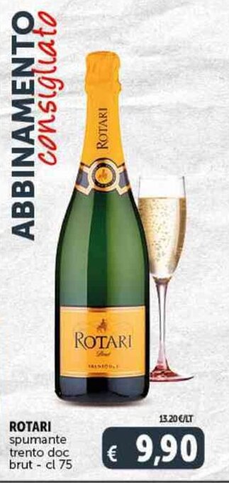 Deco Supermercati ROTARI spumante trento doc brut - cl 75 offerta