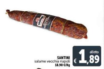 Deco Supermercati SANTINI salame vecchia napoli offerta