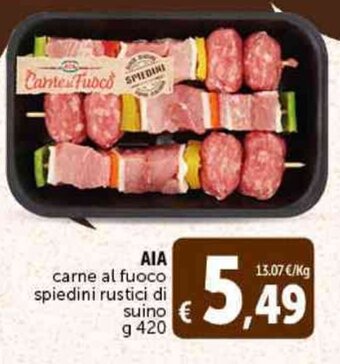 Deco Supermercati AIA carne al fuoco spiedini rustici di suino g 420 offerta
