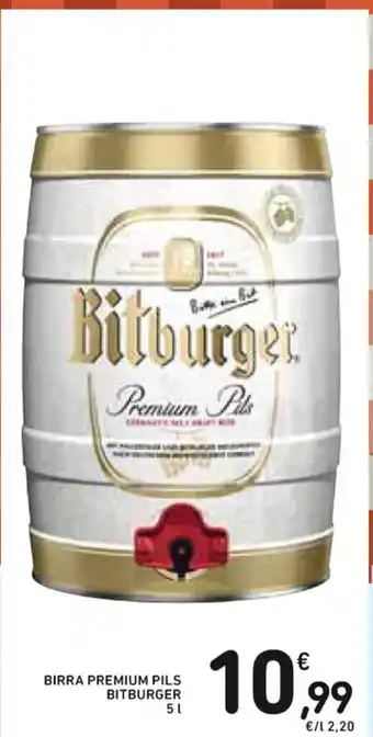 Spazio Conad BIRRA PREMIUM PILS BITBURGER 5 l offerta