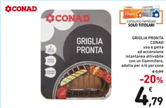 GRIGLIA PRONTA CONAD