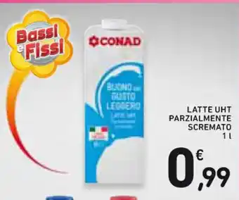 Spazio Conad LATTE UHT PARZIALMENTE SCREMATO 1 L offerta