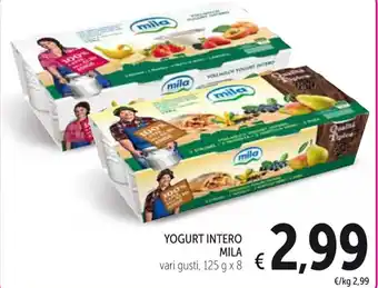 Spazio Conad YOGURT INTERO MILA 125 g x 5 offerta