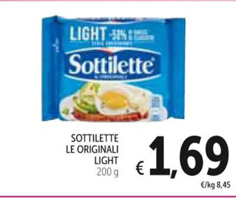 Spazio Conad SOTTILETTE LE ORIGINALI LIGHT 200 g offerta