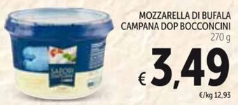 Spazio Conad MOZZARELLA DI BUFALA CAMPANA DOP BOCCONCINI 270 g offerta