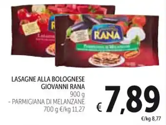 Spazio Conad LASAGNE ALLA BOLOGNESE GIOVANNI RANA 900 g offerta