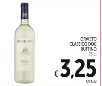 Spazio Conad ORVIETO CLASSICO DOC RUFFINO 75 cl offerta