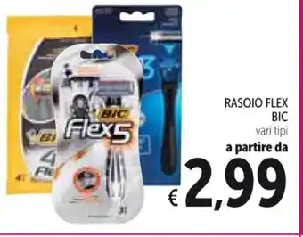 Spazio Conad RASOIO FLEX BIC vari tipi offerta