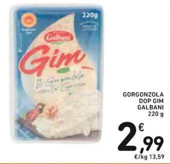 Spazio Conad GORGONZOLA DOP GIM GALBANI 220 g offerta