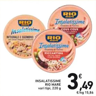 Spazio Conad INSALATISSIME RIO MARE vari tipi, 220 g offerta