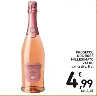 Spazio Conad PROSECCO DOC ROSÉ MILLESIMATO VALDO extra dry, 5 cl offerta