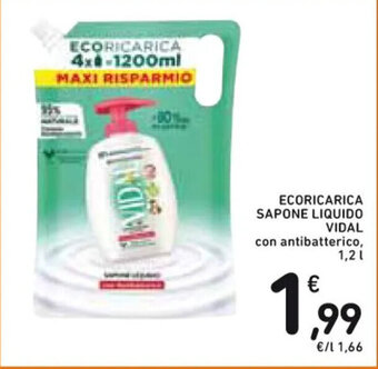 Spazio Conad ECORICARICA SAPONE LIQUIDO VIDAL 1,2 l offerta