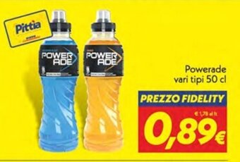 Iper Super Conveniente Powerade vari tipi 50 cl offerta