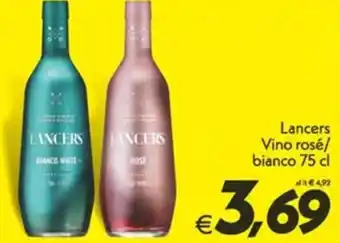 Iper Super Conveniente Lancers Vino rosé/ bianco 75 cl offerta