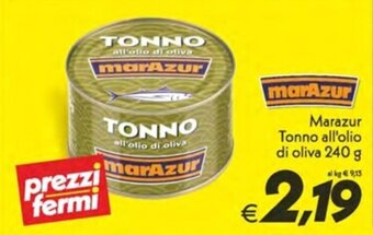 Iper Super Conveniente Marazur Tonno all'olio di oliva 240 g offerta