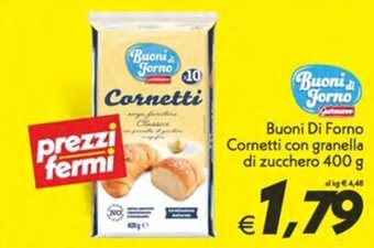 Iper Super Conveniente Buoni Di Forno Cornetti con granella di zucchero 400 g offerta