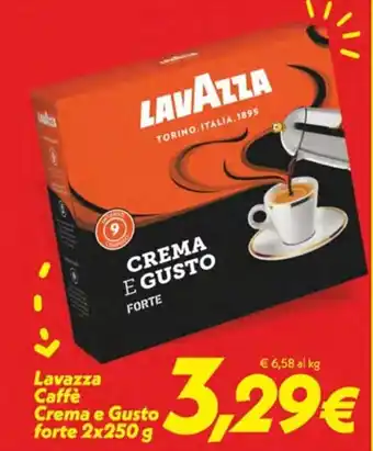 Iper Super Conveniente Lavazza Caffè Crema e Gusto forte 2x250 g offerta
