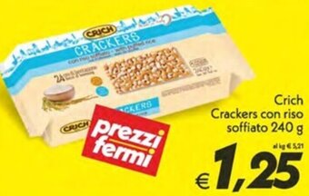 Iper Super Conveniente Crich Crackers con riso soffiato 240 g offerta