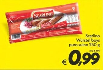 Iper Super Conveniente Scarlino Würstel boys puro suino 250 g offerta