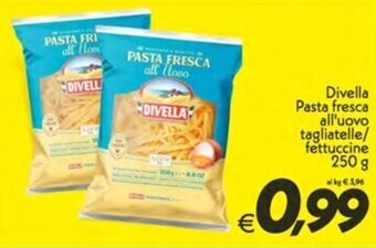 Iper Super Conveniente Divella Pasta fresca all'uovo tagliatelle/ fettuccine 250 g offerta