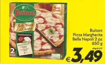 Iper Super Conveniente Buitoni Pizza Margherita Bella Napoli 2 pz 650 g offerta