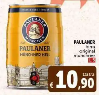 Deco Supermercati PAULANER birra original munchner L5 offerta