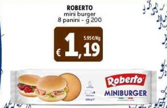 Deco Supermercati ROBERTO mini burger 8 panini - g 200 offerta