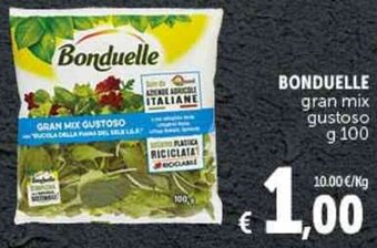 Deco Supermercati BONDUELLE gran mix gustoso g 100 offerta