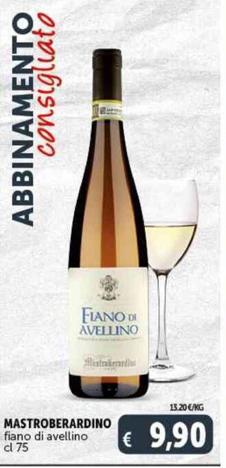 Deco Supermercati MASTROBERARDINO fiano di avellino cl 75 offerta