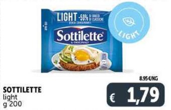 Deco Supermercati SOTTILETTE light g 200 offerta
