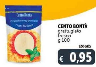 CENTO BONTÀ grattugiato fresco g 100