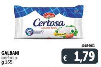Deco Supermercati GALBANI certosa g 165 offerta