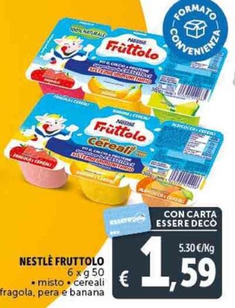Deco Supermercati NESTLÈ FRUTTOLO 6xg50 offerta