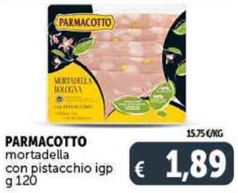 PARMACOTTO mortadella con pistacchio igp g 120