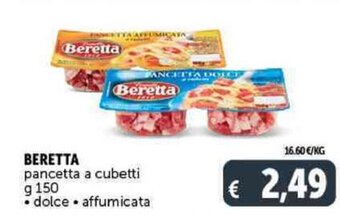 Deco Supermercati BERETTA pancetta a cubetti g 150 offerta