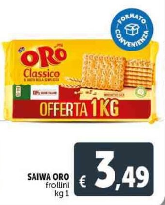 Deco Supermercati SAIWA ORO frollini kg 1 offerta