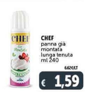 Deco Supermercati CHEF panna già montata lunga tenuta ml 240 offerta
