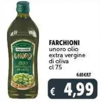 Deco Supermercati FARCHIONI unoro olio extra vergine di oliva cl 75 offerta