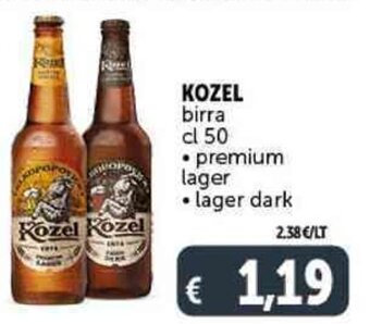 Deco Supermercati KOZEL birra cl 50 offerta