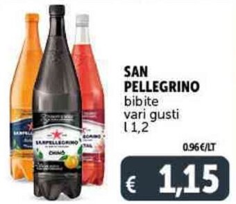 Deco Supermercati SAN PELLEGRINO bibite vari gusti l 1,2 offerta