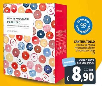 Deco Supermercati CANTINA TOLLO rocca ventosa montepulciano d'abruzzo dop l 3 offerta