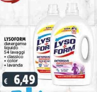 Deco Supermercati LYSOFORM detergente liquido 54 lavaggi offerta