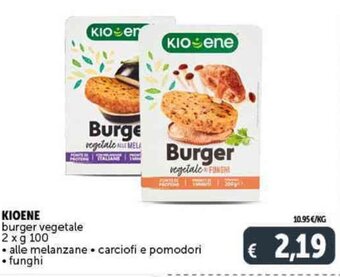 Deco Supermercati KIOENE burger vegetale 2 x g 100 offerta